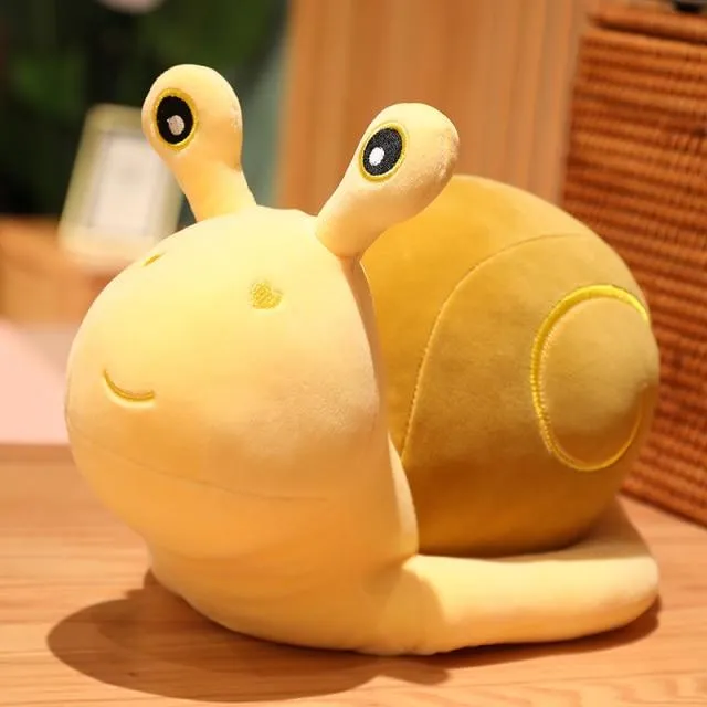 20-60cm Cartoon Snails Plush Toys Lovely Animal Pillow Stuffed Soft Kawaii Snail Dolls Sofa Cushion Cute Birthday Gift for Girls