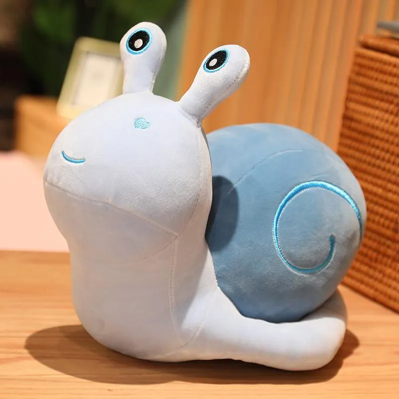 20-60cm Cartoon Snails Plush Toys Lovely Animal Pillow Stuffed Soft Kawaii Snail Dolls Sofa Cushion Cute Birthday Gift for Girls