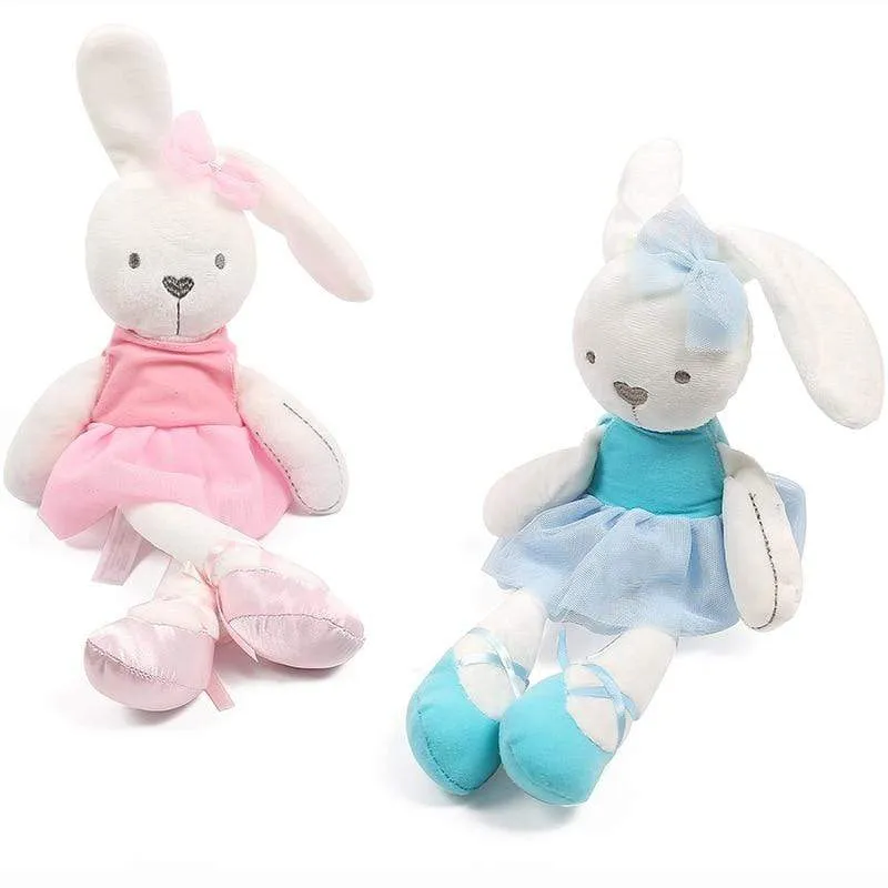 Bear Rabbit Elephant Toys 0-12 Month Infant Sleeping Cute Bunny Bed Stroller Plush Doll Pram Kid Animal Hanging Ring Toy игрушки