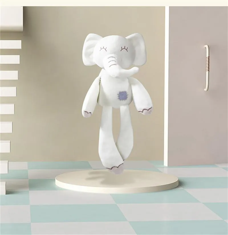 Bear Rabbit Elephant Toys 0-12 Month Infant Sleeping Cute Bunny Bed Stroller Plush Doll Pram Kid Animal Hanging Ring Toy игрушки