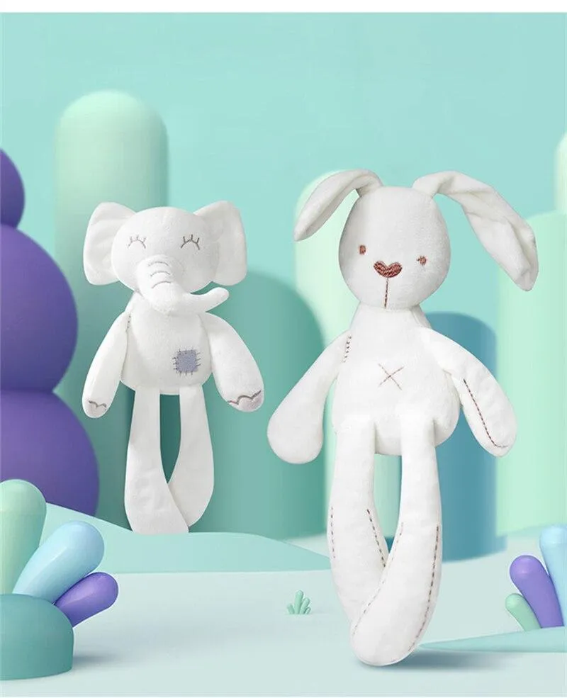Bear Rabbit Elephant Toys 0-12 Month Infant Sleeping Cute Bunny Bed Stroller Plush Doll Pram Kid Animal Hanging Ring Toy игрушки