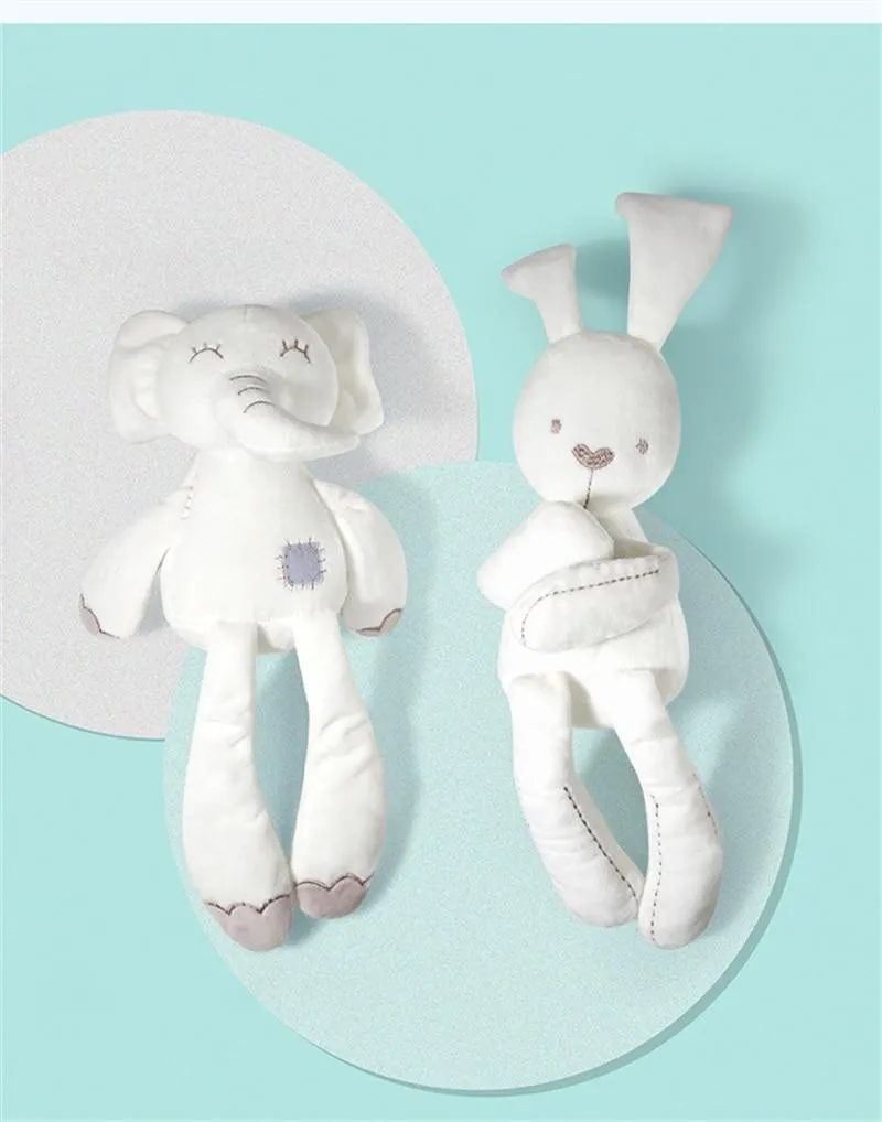 Bear Rabbit Elephant Toys 0-12 Month Infant Sleeping Cute Bunny Bed Stroller Plush Doll Pram Kid Animal Hanging Ring Toy игрушки