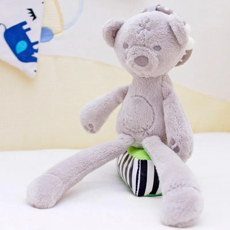Bear Rabbit Elephant Toys 0-12 Month Infant Sleeping Cute Bunny Bed Stroller Plush Doll Pram Kid Animal Hanging Ring Toy игрушки