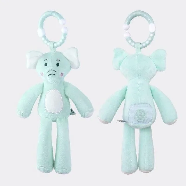 Bear Rabbit Elephant Toys 0-12 Month Infant Sleeping Cute Bunny Bed Stroller Plush Doll Pram Kid Animal Hanging Ring Toy игрушки