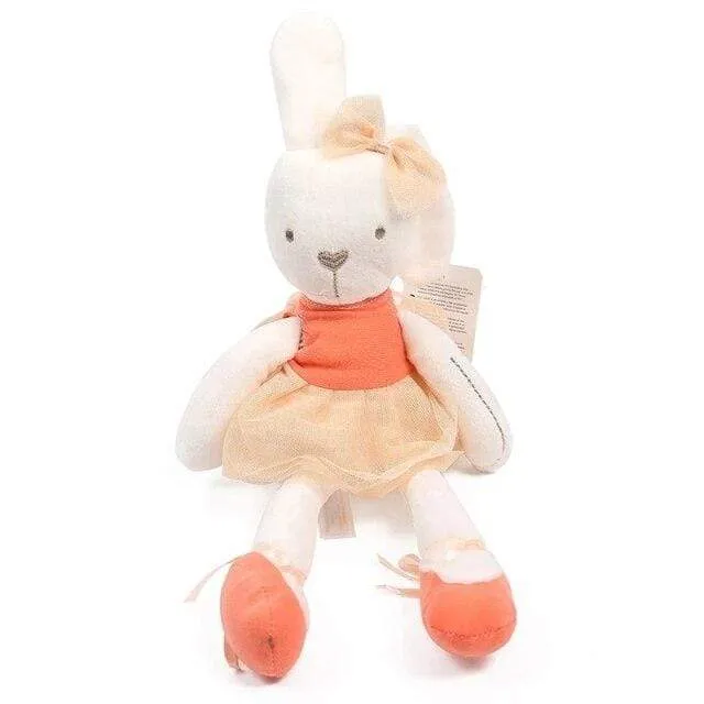 Bear Rabbit Elephant Toys 0-12 Month Infant Sleeping Cute Bunny Bed Stroller Plush Doll Pram Kid Animal Hanging Ring Toy игрушки