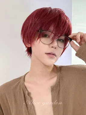 Casual Series Short Red Ikemen Wig ON985