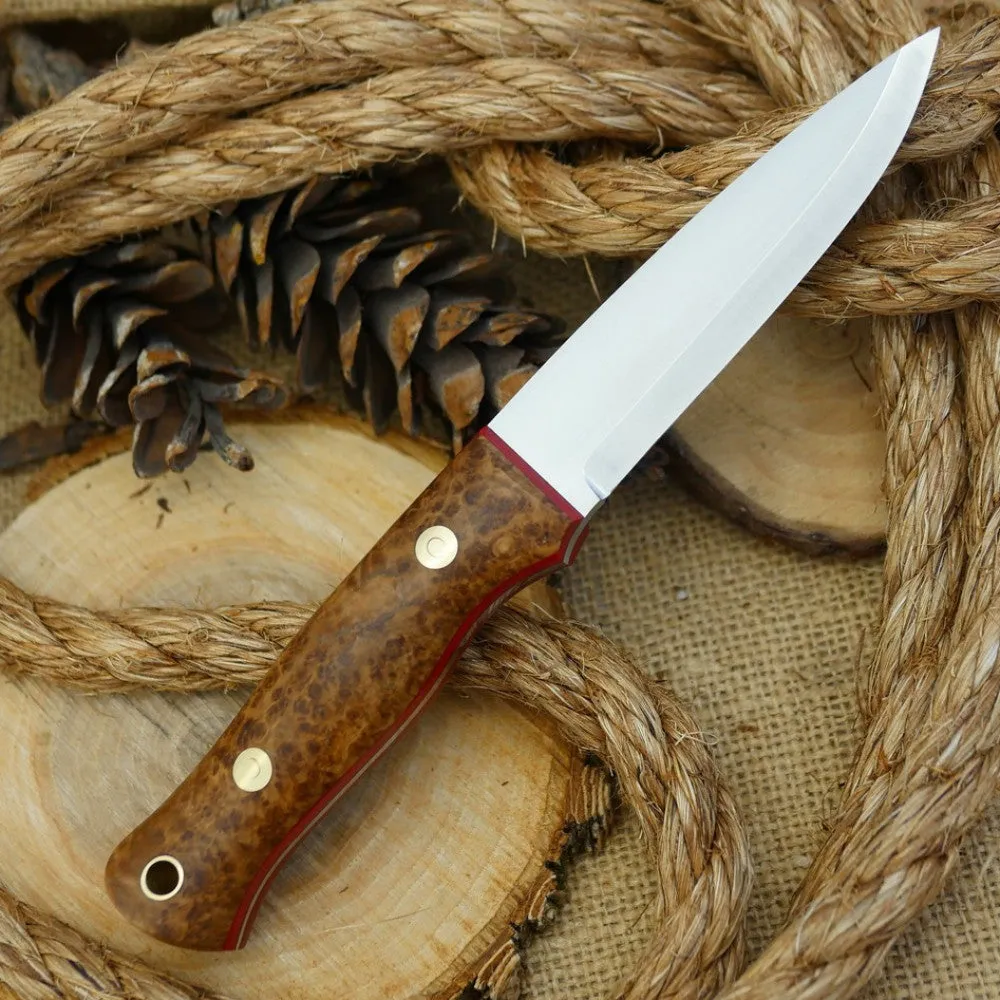 Classic: Black Ash Burl & Red Linen