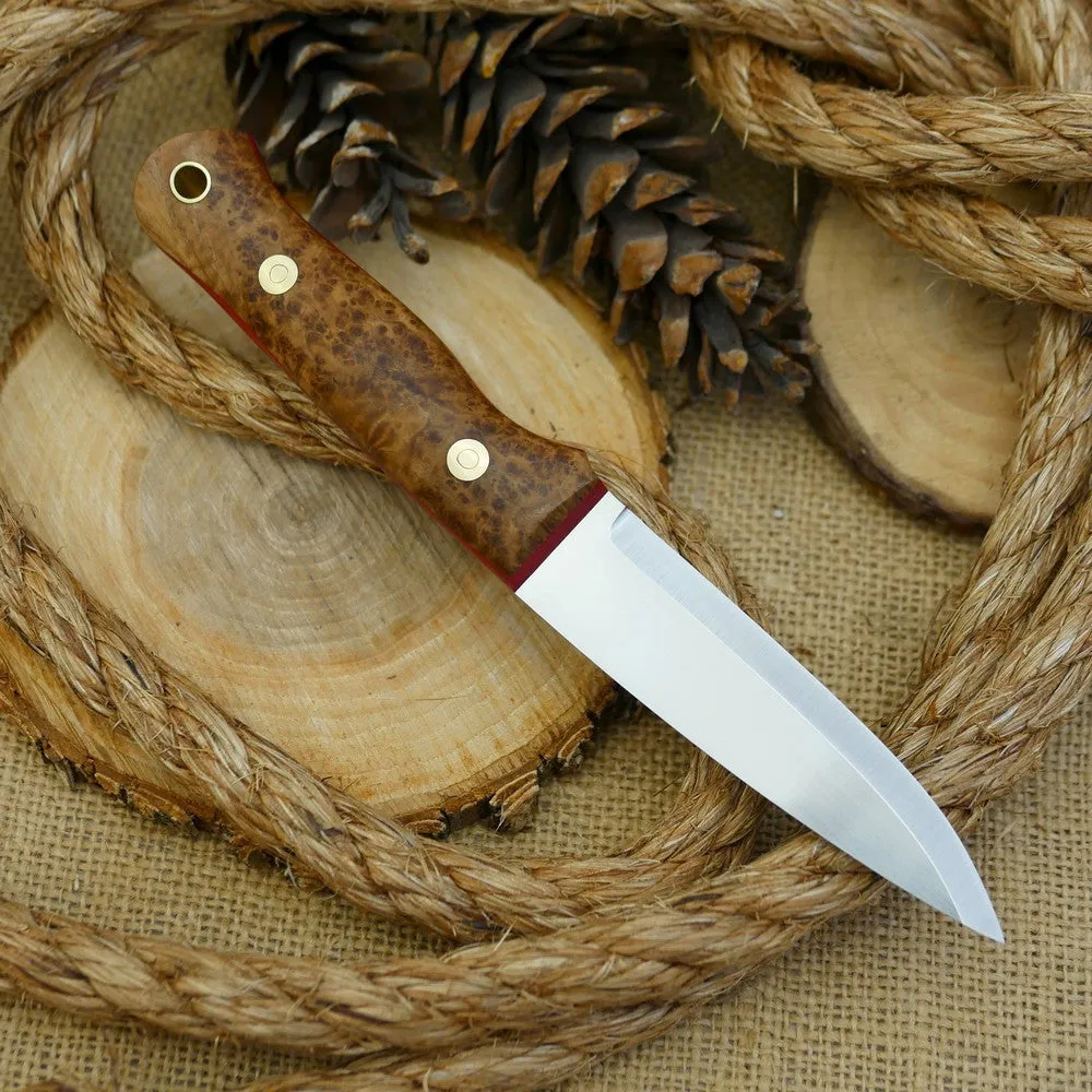Classic: Black Ash Burl & Red Linen