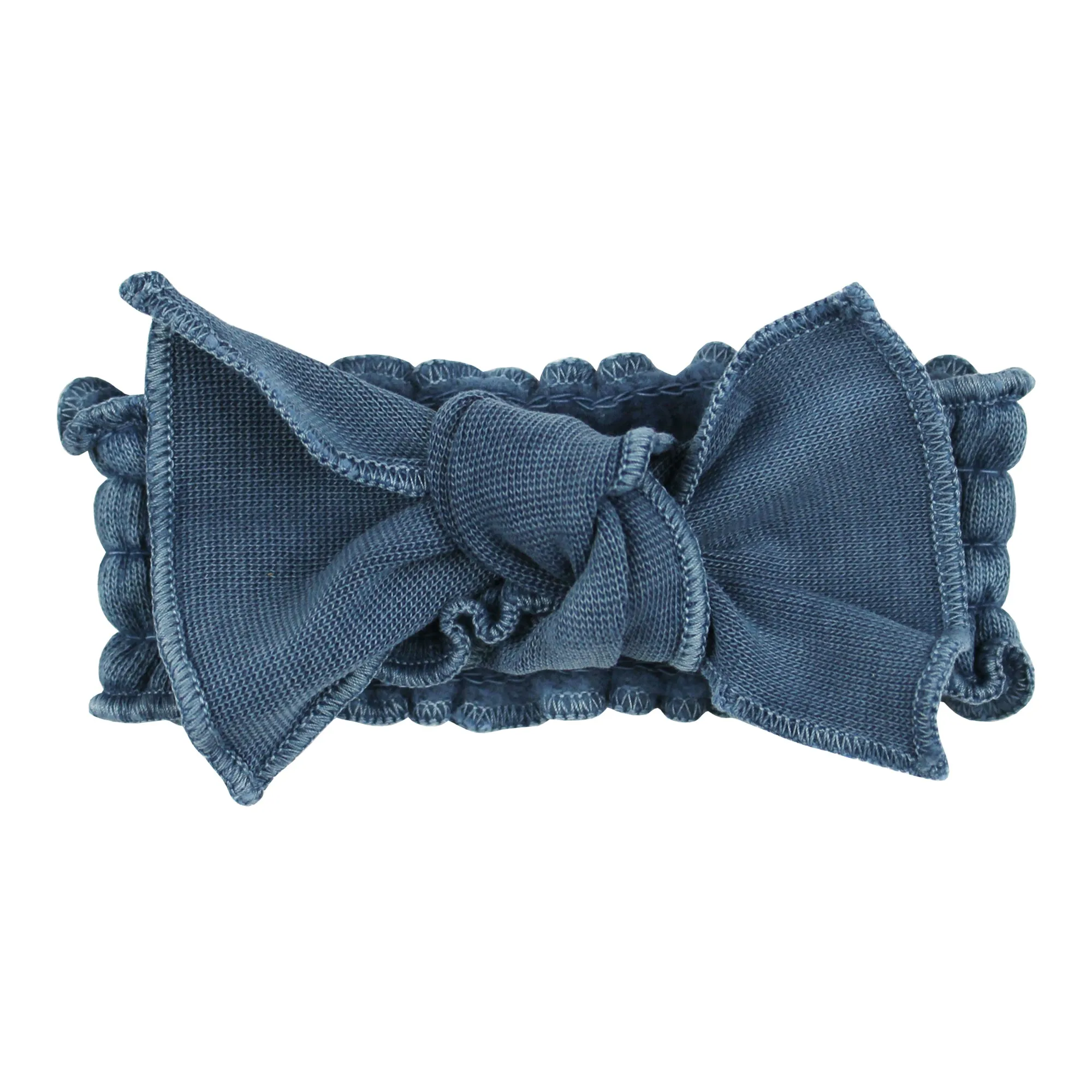 Cozy Smocked Tie Headband