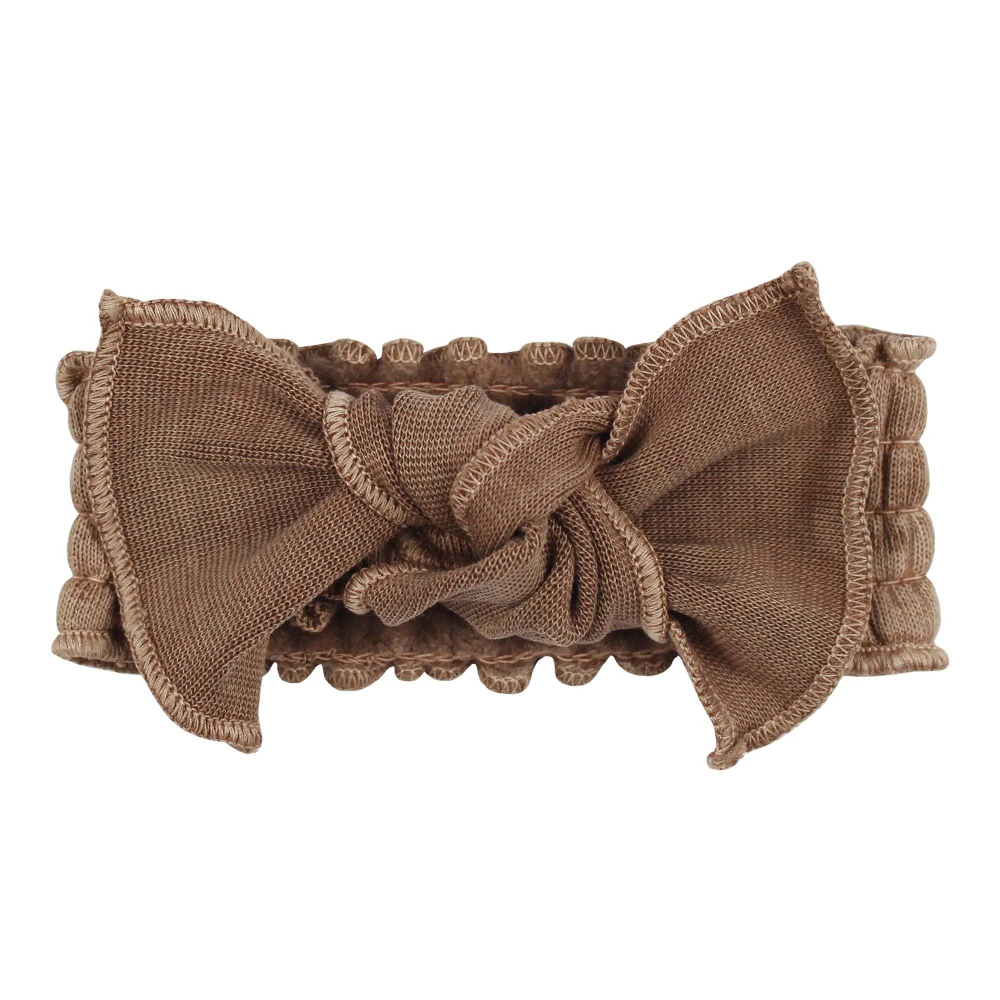 Cozy Smocked Tie Headband