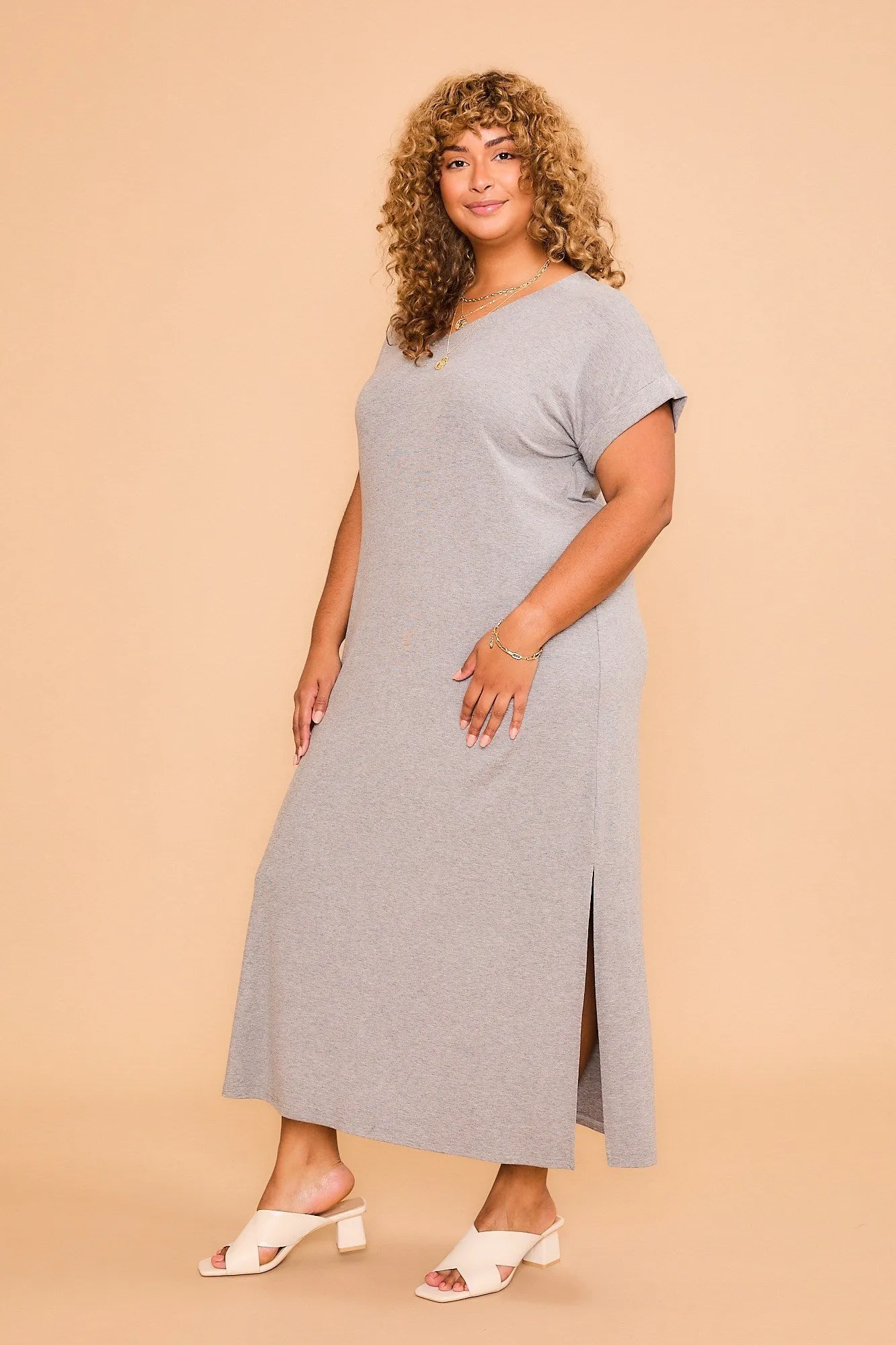 CozyCo Short Sleeve Soft Maxi Dress - 2 Colors - PREORDER