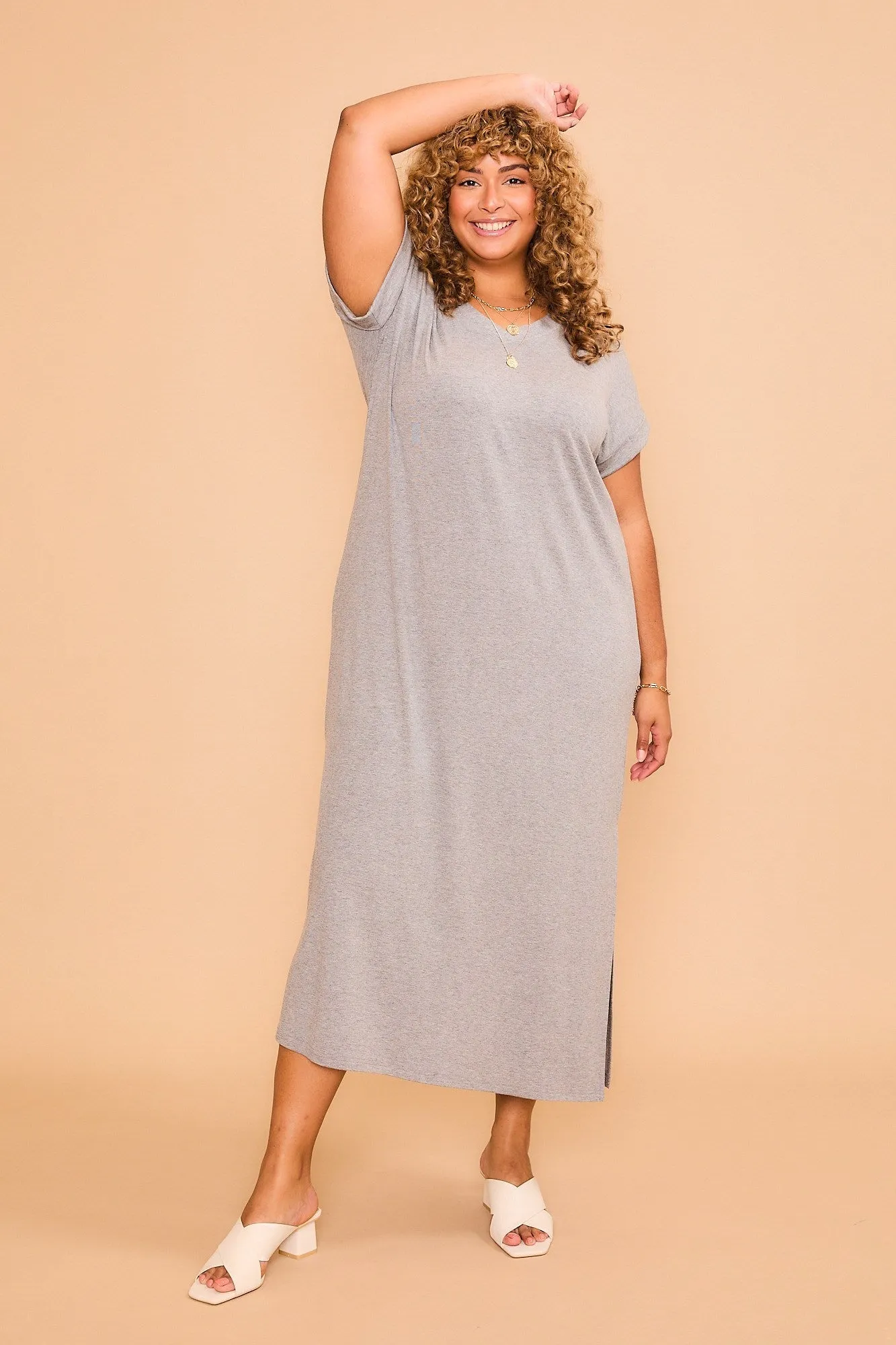 CozyCo Short Sleeve Soft Maxi Dress - 2 Colors - PREORDER