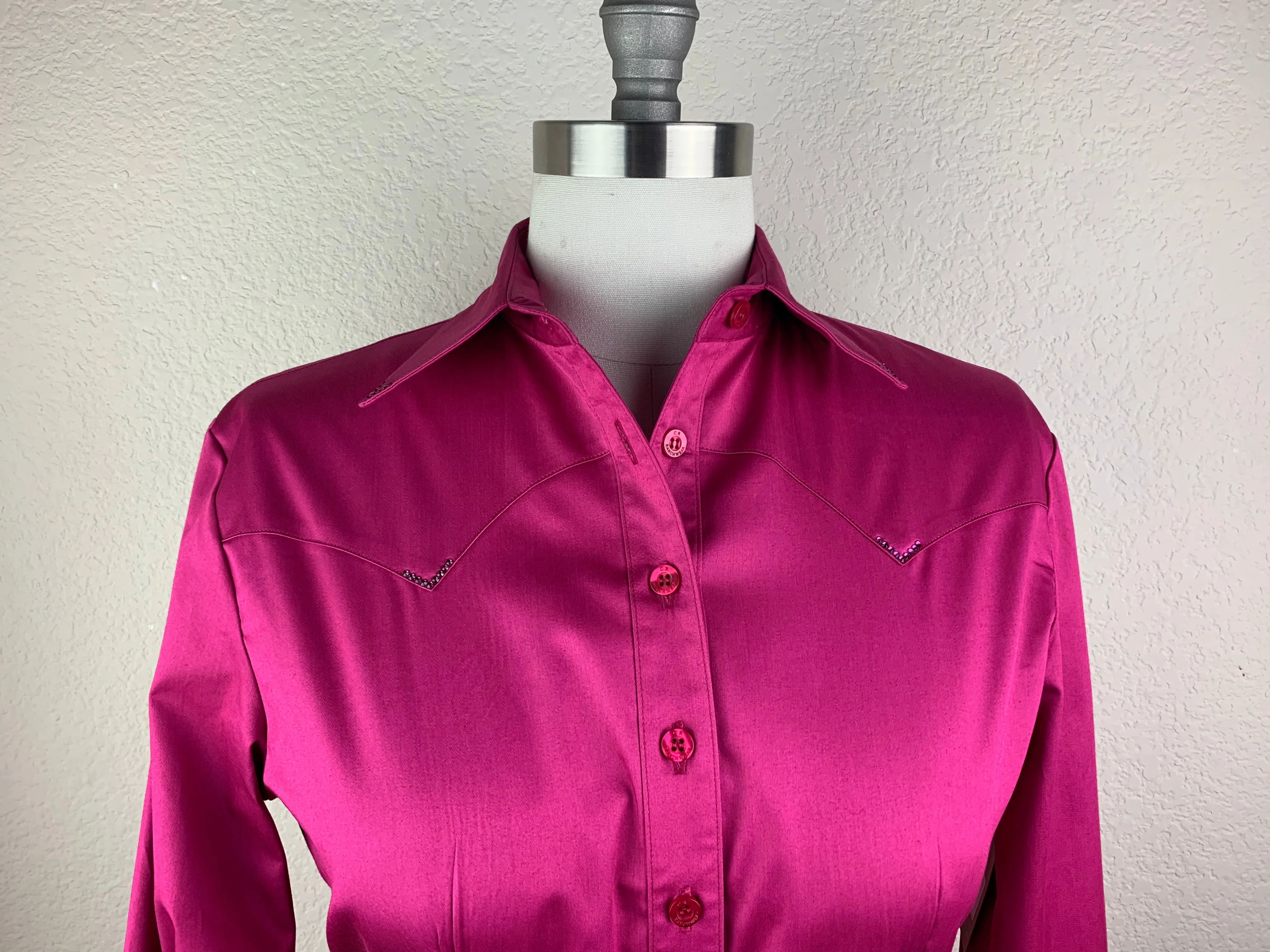 CR Classic Fuchsia Stretch Cotton Sateen - FINAL SALE