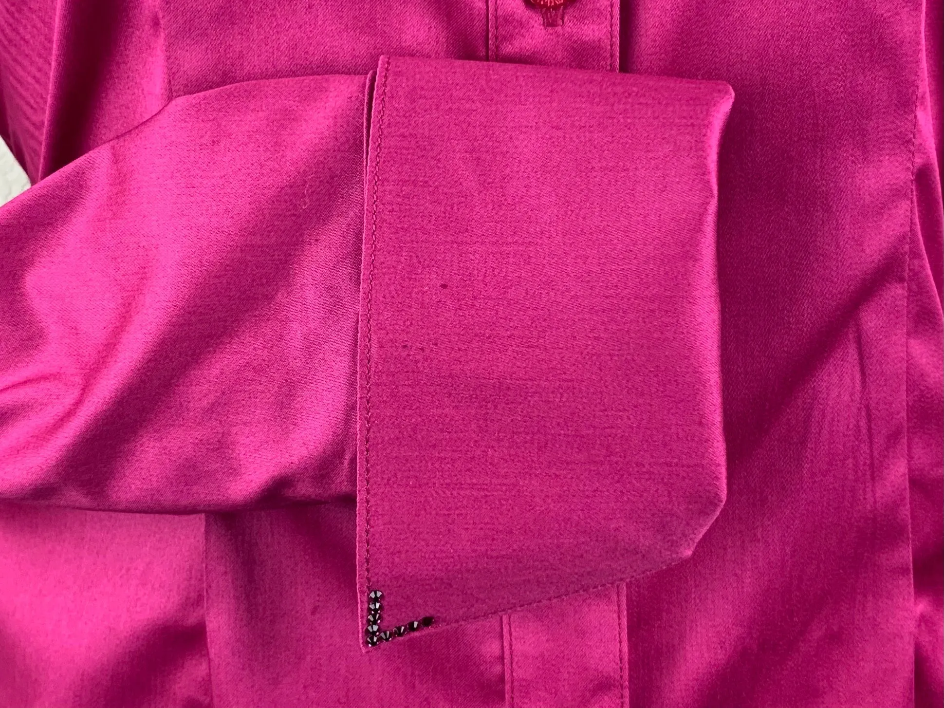 CR Classic Fuchsia Stretch Cotton Sateen - FINAL SALE