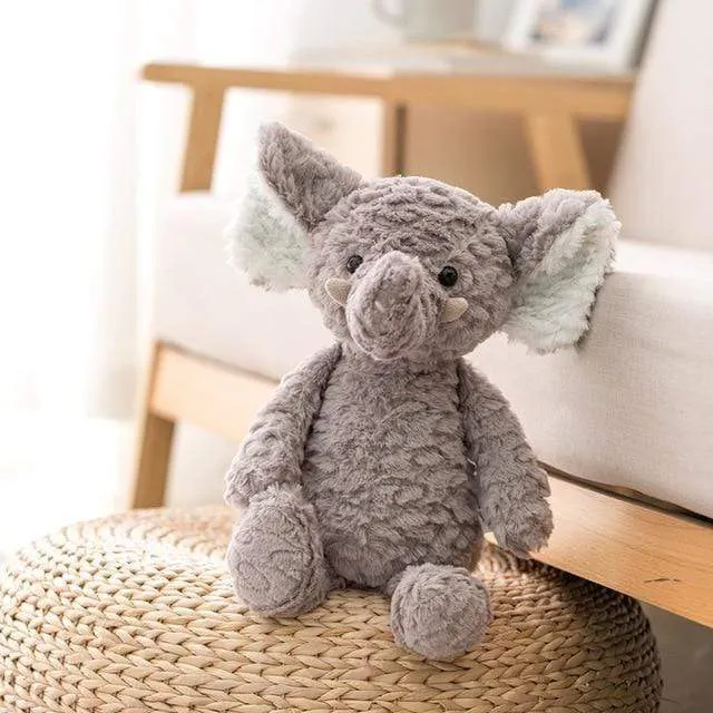 High Quality Soft Long legs Bunny Teddy Bear Dog Elephant Unicorn Stuffed Cartoon Animals Baby Appease toy doll toy for Children