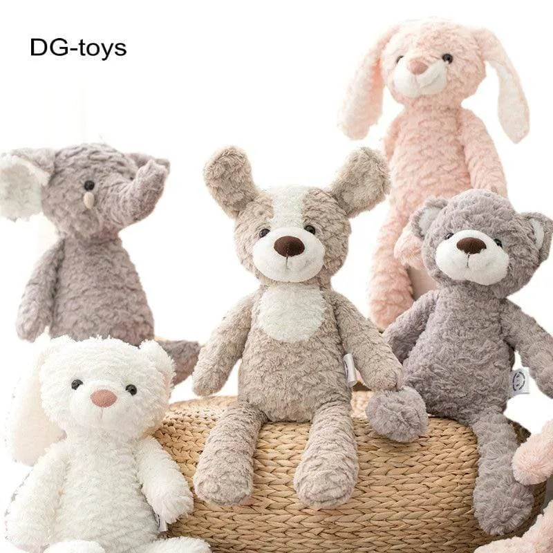High Quality Soft Long legs Bunny Teddy Bear Dog Elephant Unicorn Stuffed Cartoon Animals Baby Appease toy doll toy for Children
