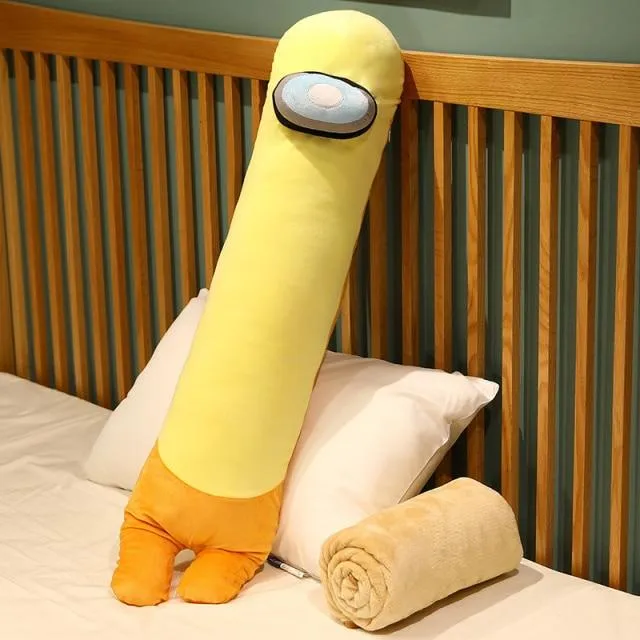 Hot Sale 90/130cm Among Long Pillow Us Cushion Sleepng Pillow Animal Doll Kawaii Figure With Blanket  Christmas Gift For Kids