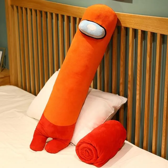 Hot Sale 90/130cm Among Long Pillow Us Cushion Sleepng Pillow Animal Doll Kawaii Figure With Blanket  Christmas Gift For Kids