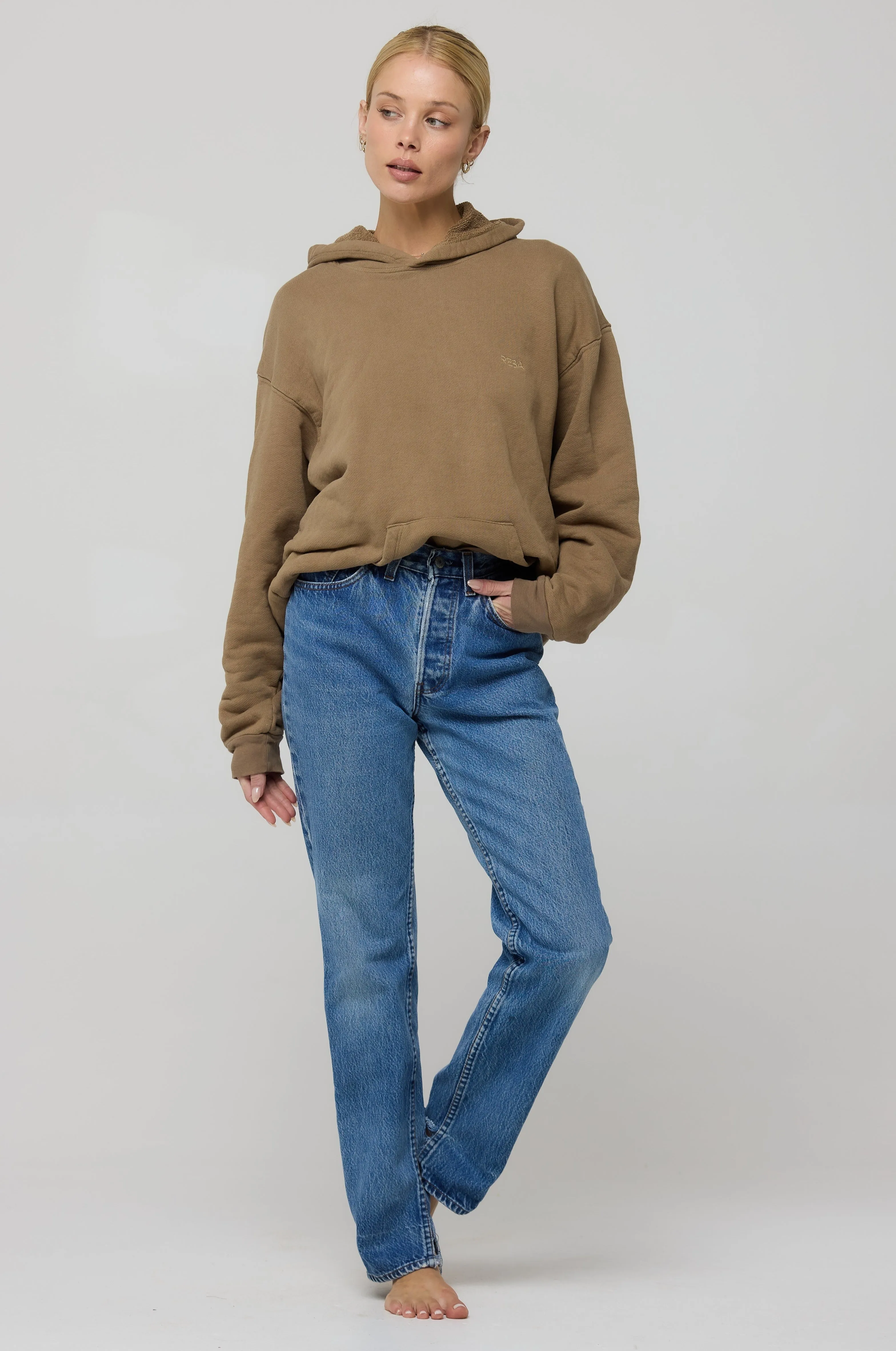 Leo Hoodie in Moss
