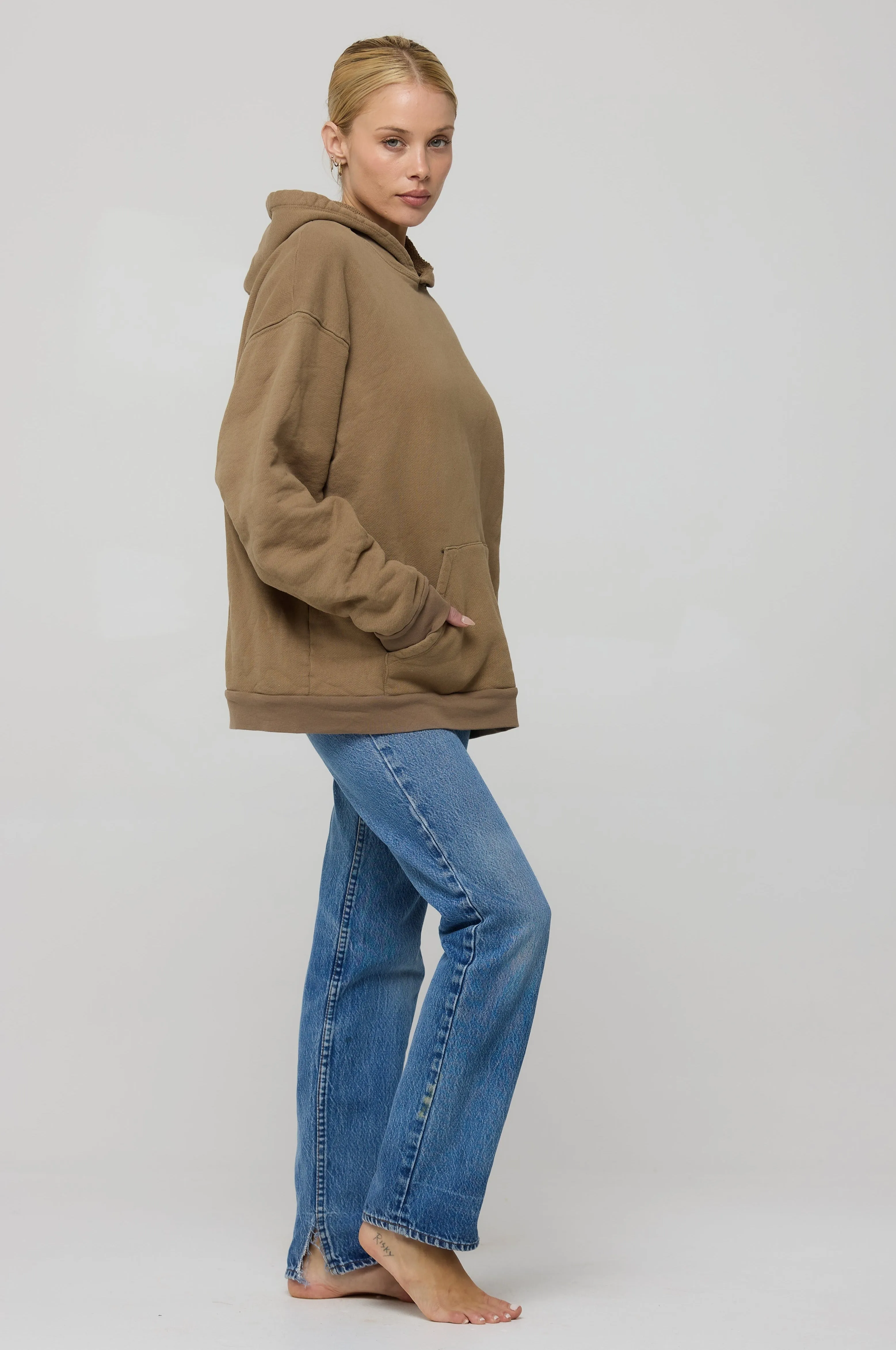 Leo Hoodie in Moss