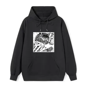 Tokyo-Tiger Creepy Cat Anime Horror Anteater Classic Hoodie