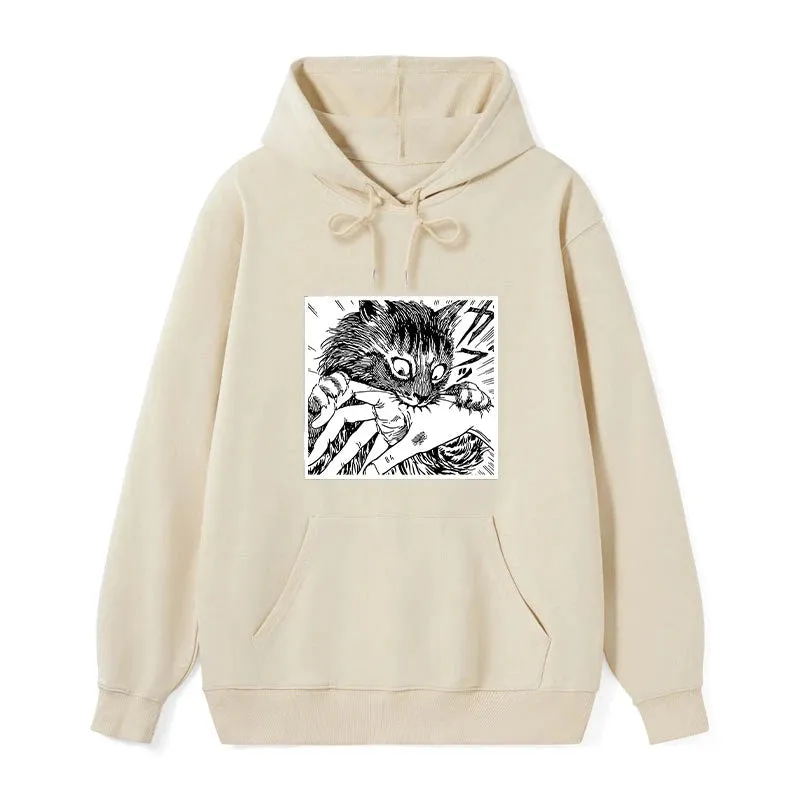 Tokyo-Tiger Creepy Cat Anime Horror Anteater Classic Hoodie